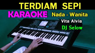 DJ TERDIAM SEPI - Vita Alvia | KARAOKE Nada Wanita