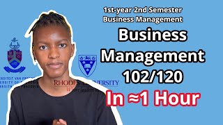 Business Management 102/120 in ≈1 HOUR! (1st-year 2nd Semester Management) - Audio Recording