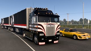 American Truck Simulator Kenworth K100 Download 1.45   Cummins N14   Pack Voitures Classic ia