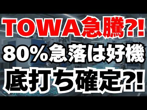 【世界シェア60%】80%急落したTOWA株が10年で10倍に ...
