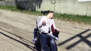New wheelchair coming but first step: Trying the head array... and Gardening!