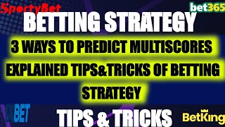 #sportybet  How to predict Multiscore | tips&tricks on betting Strategy | Multiscore Explains in fil