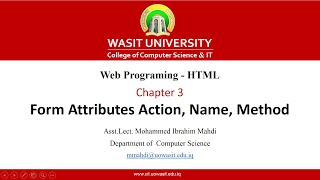 26 HTML5 Form Attributes Action, Name, Method