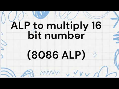 8086 program to multiply 16 bit number - YouTube