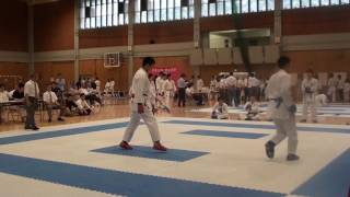 第65回東都六工大空手道選手権大会 団体組手 対千葉工大 先鋒野村