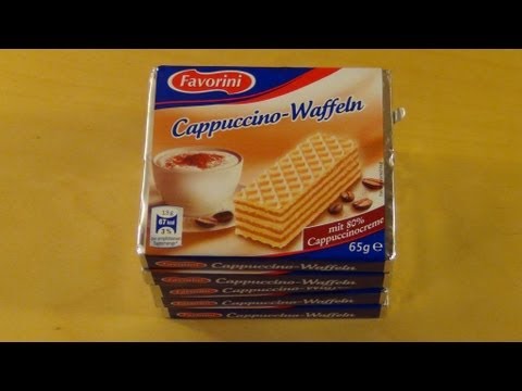 candy petřvald Favorini Cappuccino Waffeln [Neapolitan wafer with Coffee flavor]