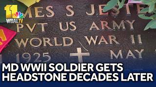Ceremony honors Maryland WWII soldier with new headstone