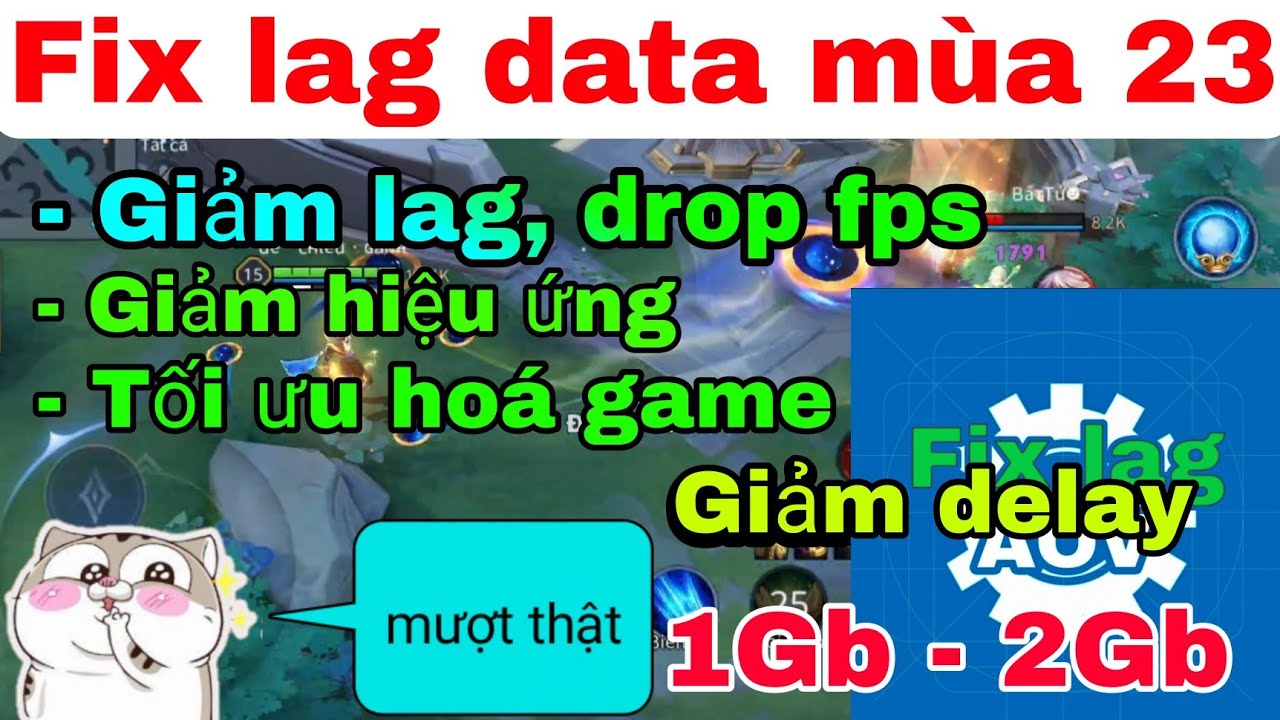 Cách giảm lag liên quân mùa 23 | Fix lag data giảm lag cho mọi dòng máy Android, ổn định fps