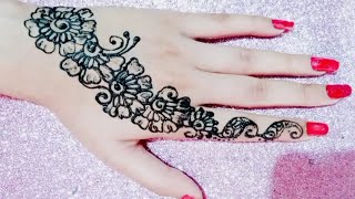 Most Beautiful Back Hand Mehndi Desgin For Beginners|Easy Mehndi Design|Simple Heena Design #mehndi