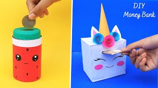 Details How to make Coin Bank with cardboard & jar/ Best out of waste/ 2 DIY Cute Money Storage Box News