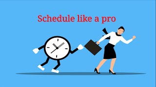 How schedule like a pro 😊 Stress management