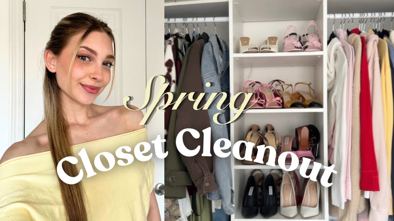 SPRING CLOSET CLEANOUT 🧺🪞🪽 - YouTube