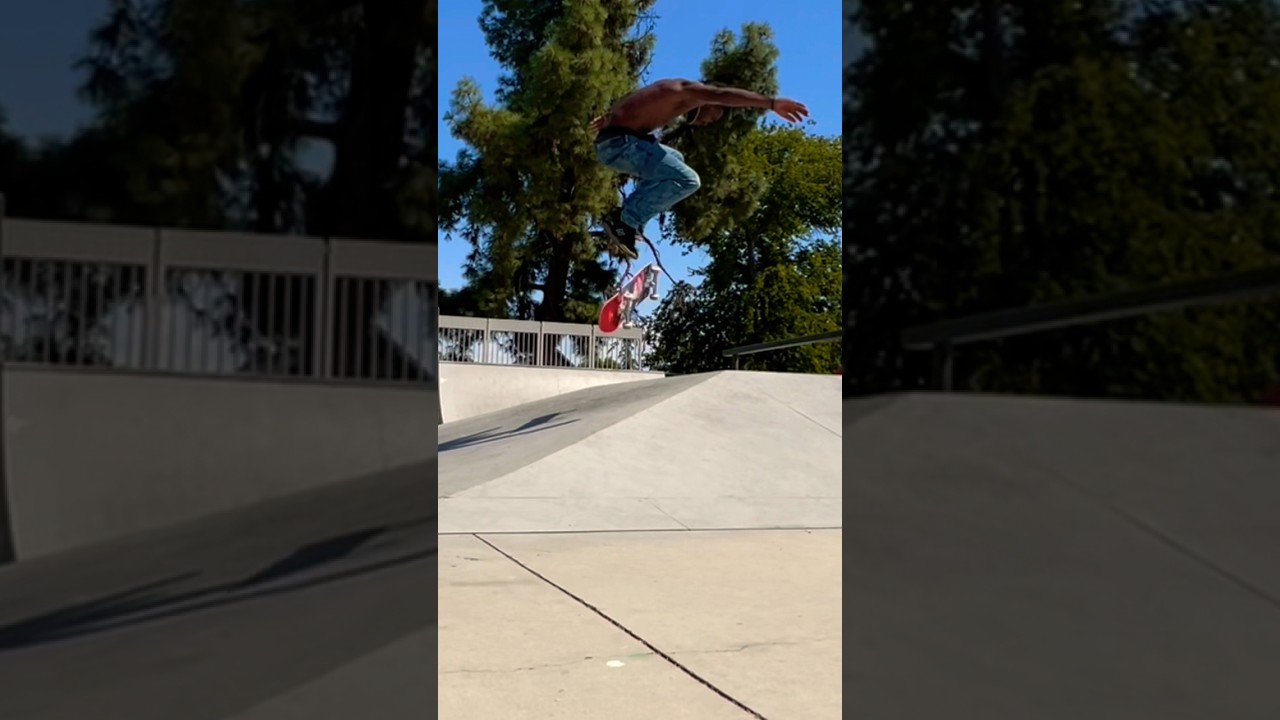 Backside double flip. 