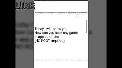 Hack in any game//in app purchase. NO ROOT