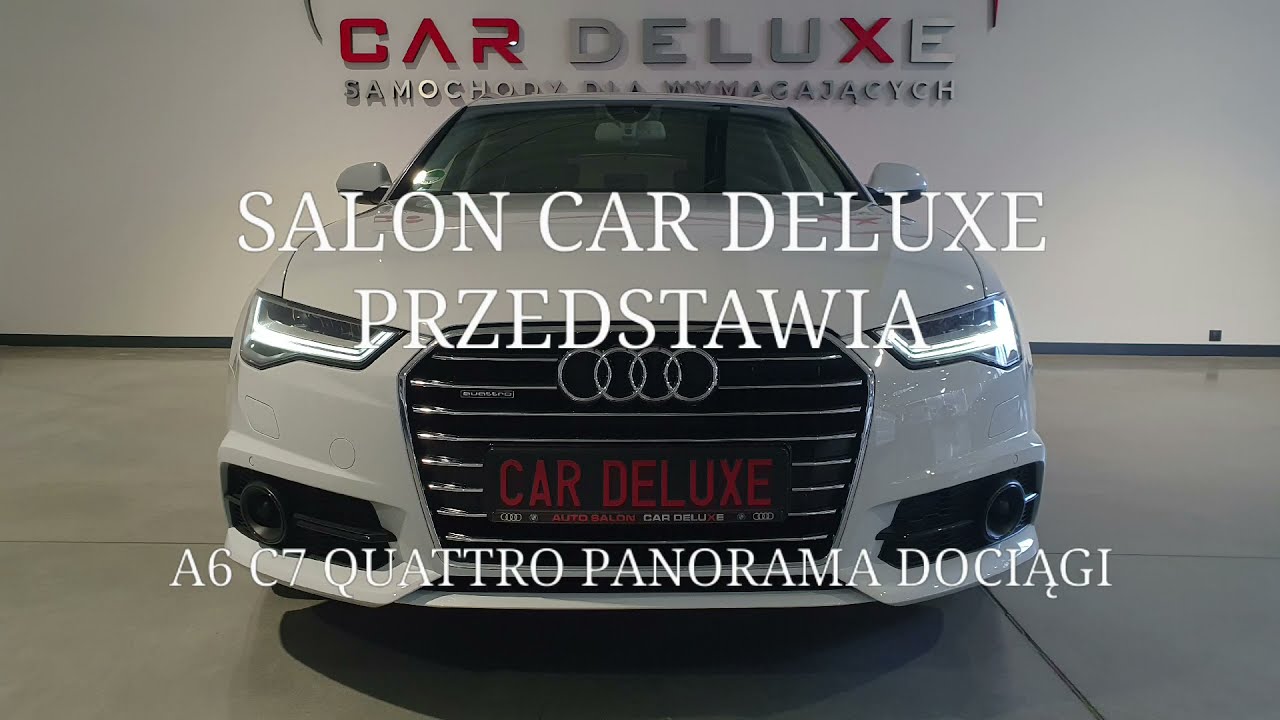 CAR DELUXE GLIWICE ** AUDI A6 C7 QUATTRO PEŁEN LED PANORAMA ACC ROLETKI