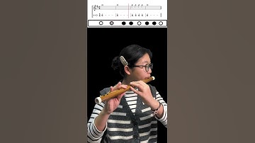 Thumbnail of How To Play D Key Dizi Flute- Note High La (All press=Sol) For Beginner Number+Staff Notation #dizi