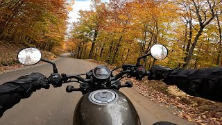 Hurricane Mountain Road is incredible! (4k honda rebel 500 pov)