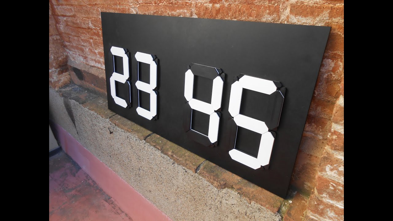 Clever Score modules used to create a simple manual sports scoreboard with white flip-over numbers.