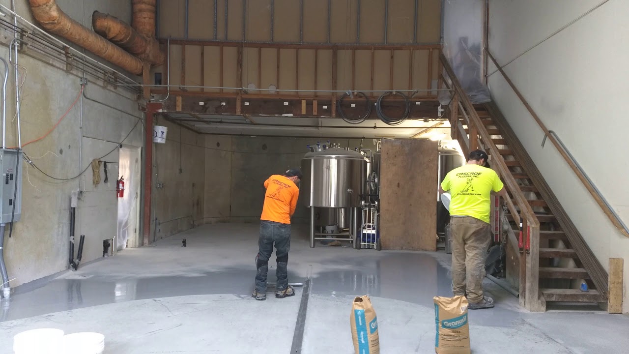 Cascade Floors job at Parliament Brewing in Rohnert Park, California Part 2