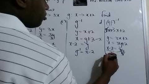 Past Paper Functions , composite and inverse