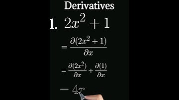 Derivative of 2x^2+1 #youtubeshorts #youtube #ytshorts #shorts #maths #derivatives
