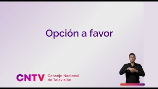 Franja Plebiscito Constitucional: Opción a favor