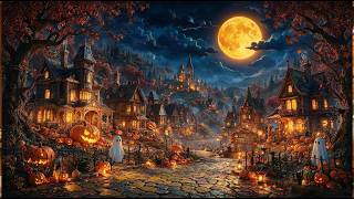 Cozy Village Halloween Ambience 🎃 Scary Halloween Sounds👻 Halloween Background Music screenshot 2