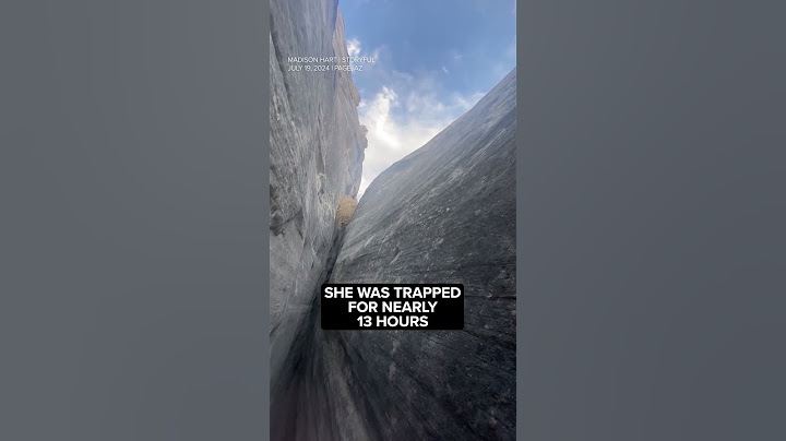 Woman records 'final moments' after getting trapped in narrow canyon
