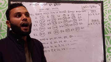 দ্বিতীয় শ্রেণি  গণিত  ক্লাস নম্বরঃ ১২