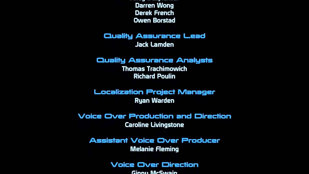 Mass Effect 1 -  ( Pinnacle Station ) Closing Credits