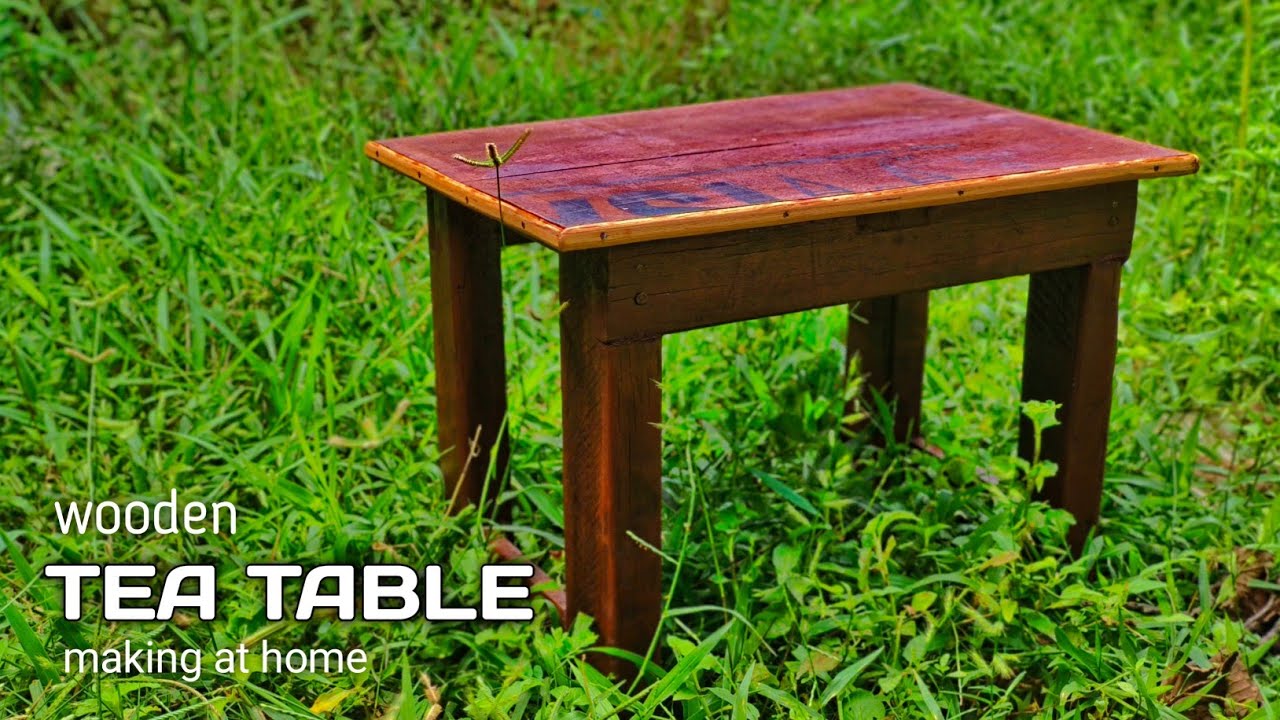 Make Your OWN Beautiful Wooden Tea Table at Home!