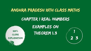 Chapter1-Real Numbers [ Examples on Theorem 1.3 | 10th Class Mathematics