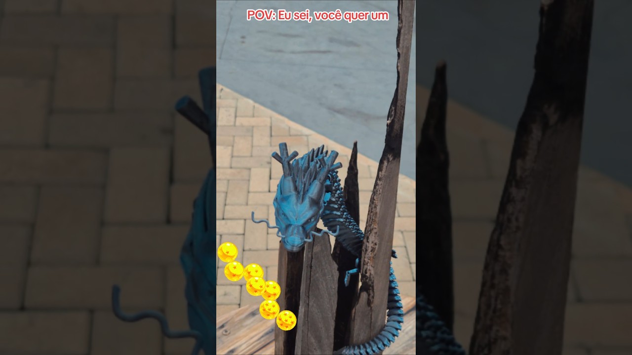 drag&atilde;o Sheilong impresso 3d! Creality Ender 3 V3 SE #Impress&atilde;o3D #Sheilong #3DPrinting #Impressora3D