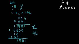 SQUARES AND CUBES OF BINARY NUMBER