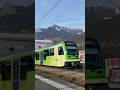 Depart du R71 direction les diablerets à Aigle #suisse #trainspotting #train #railway