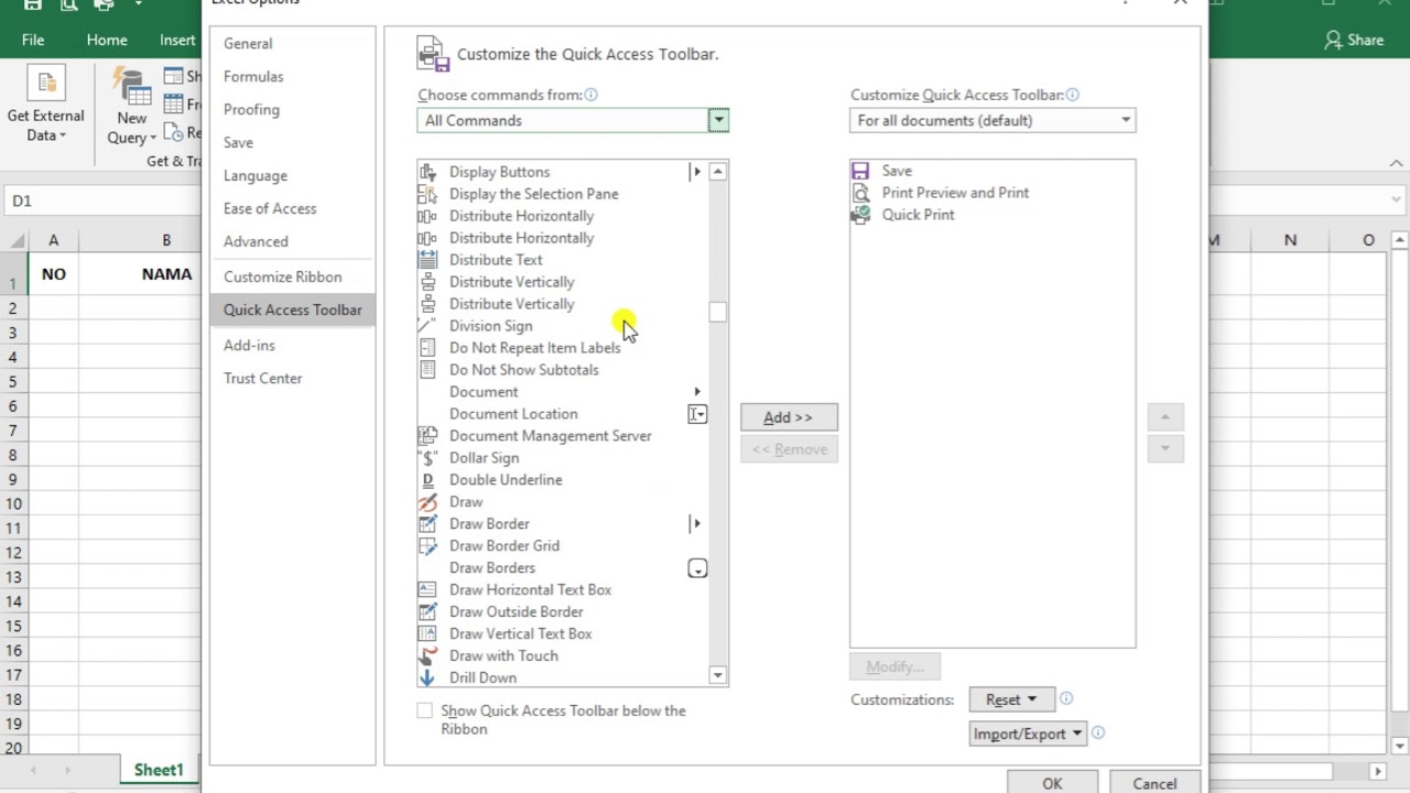Cara Input Data Menggunakan Data Form Excel Tanpa Macro atau Kode