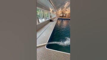 Indoor ICF pool complete #work #construction #concrete #icf #icfpool #hardscape #pool #michigan