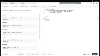 LeetCode #35  Search Insert Position - Coding Interview Problem with Java Solution | Binary Search