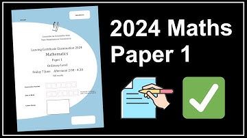 Instant Answers! 2024 Maths Ordinary Level Paper 1