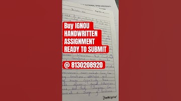 IGNOU handwritten #ignouhelp #senrig #8130208920