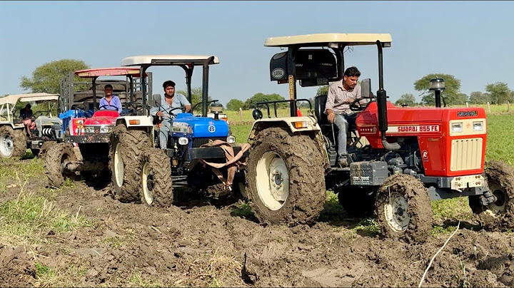 3 Tractor Pulling together Mahindra Arjun NOVO 605 Stuck Badly in Mud | Swaraj 855 Fe | New Holland