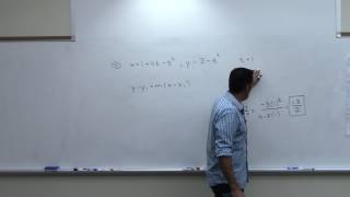 2414 HW solutions 9-1 Parametric Equations 9-2 Calculus of Parametric Equations