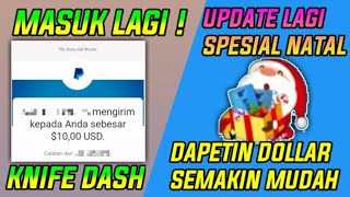 Cuma Main Game Dibayar Dollar ! - Aplikasi Knife Dash Update Lagi Spesial Natal screenshot 5