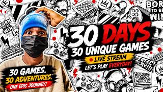 🔥 30 DAYS • 30 UNIQUE GAMES — DAY 3 🔴 LIVE! | Let’s Begin the Challenge! 🎮