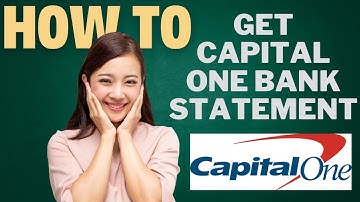 How to get CAPITAL ONE bank statement l Double Z