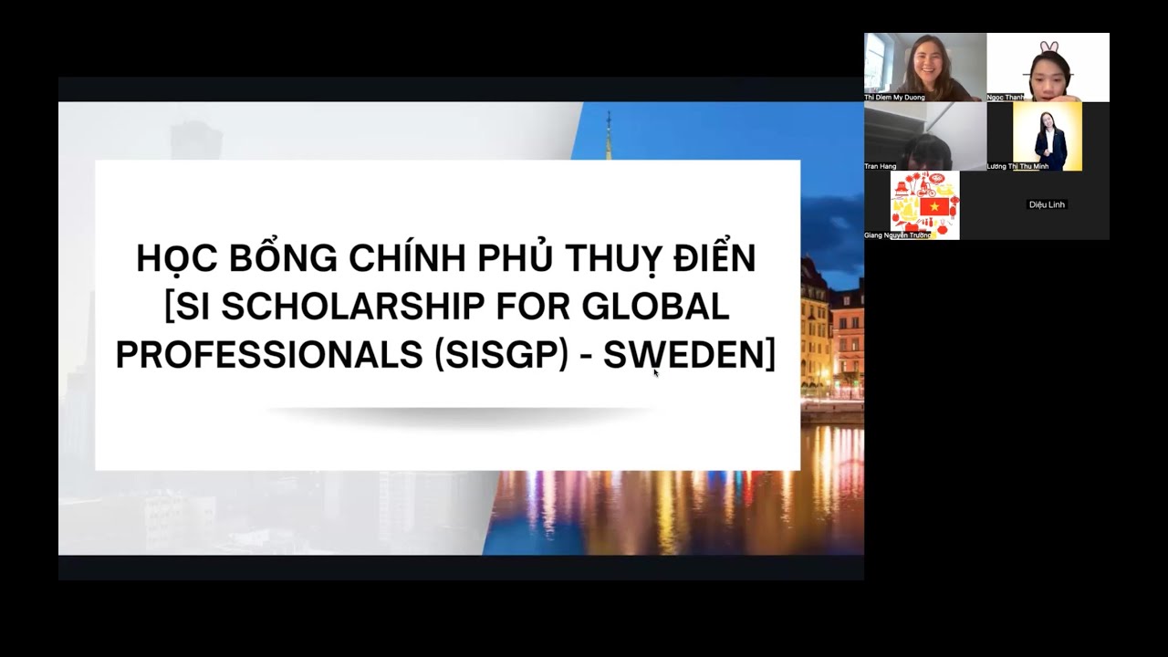 Chia sẻ về học bổng chính phủ Thuỵ Điển (SI Scholarship for Global Professionals - SISGP)