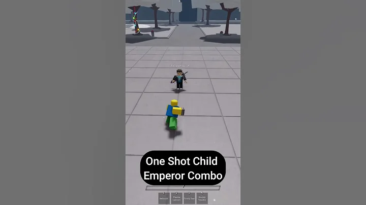 One Shot Child Emperor Combo | The Strongest Battlegrounds  #roblox #tsbg #shorts