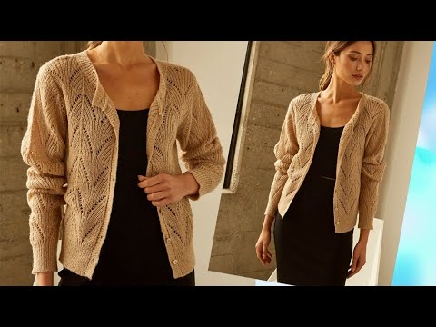 HANDS KNIT THE ELEGANT JACKET WITH SPOKES