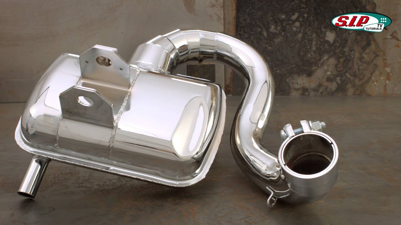 SIP ROAD EXHAUST – BLACK – VESPA 200 – VE UK