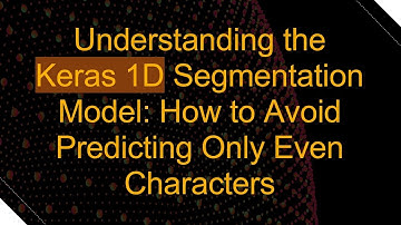 Understanding the Keras 1D Segmentation Model: How to Avoid Predicting Only Even Characters